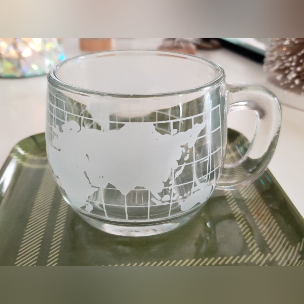 Nescafe Vintage World Globe Coffee Mug, Used, Collectable